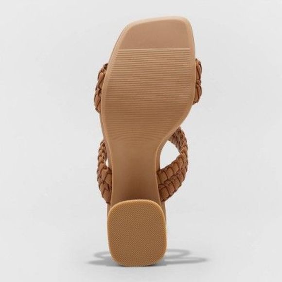 Women's Nikola Mule Heels - Universal Thread Light Brown 6 - Picture 3 of 3